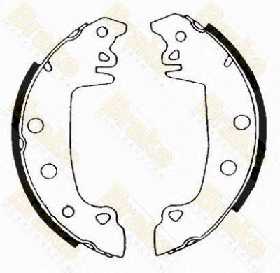 BRAKE ENGINEERING sh1176 -  Комплект тормозных колодок